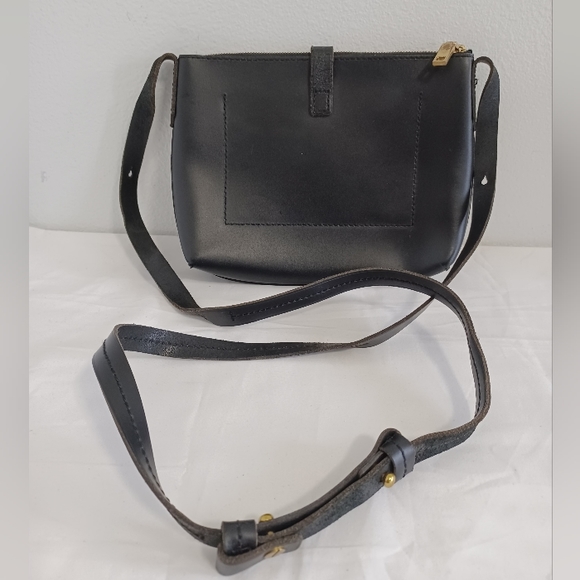 J.CREW Parker crossbody bag black leather - Picture 4 of 10